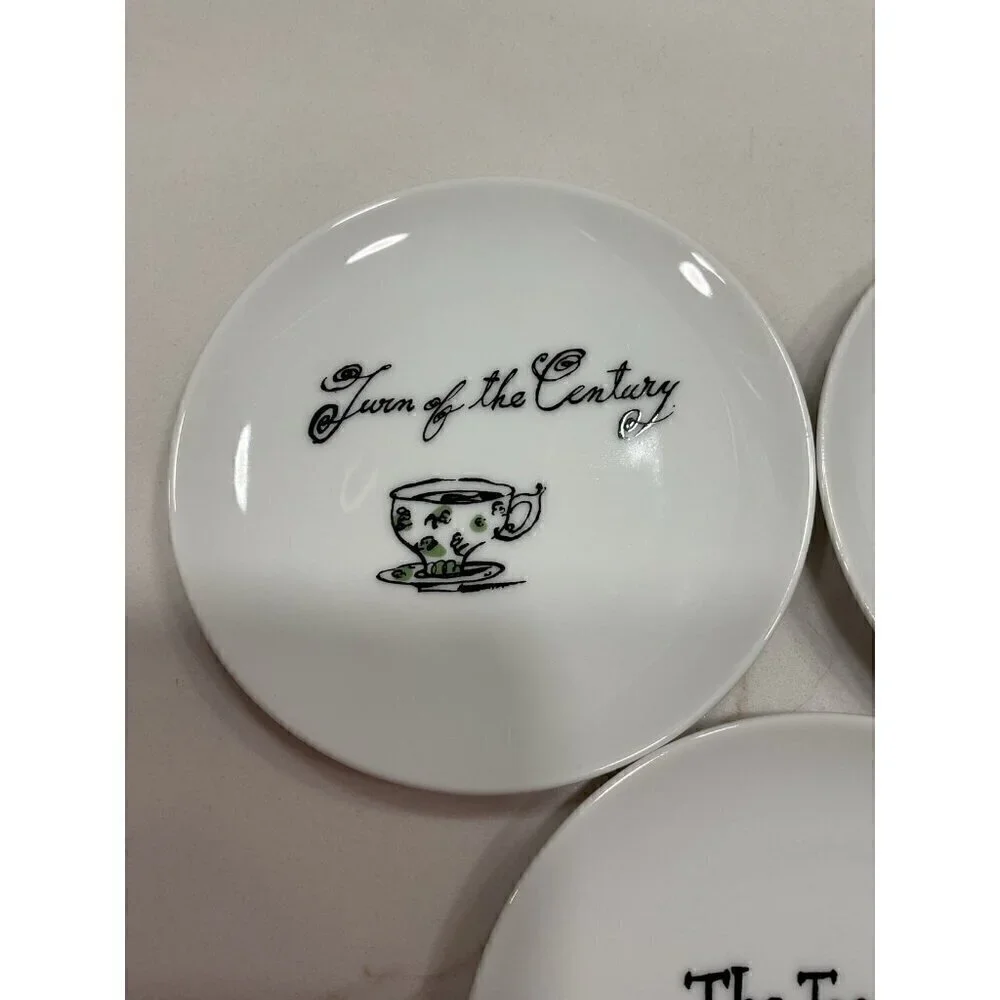 Pottery Barn China Millennium Coasters Set of 5 Coasters 4”
